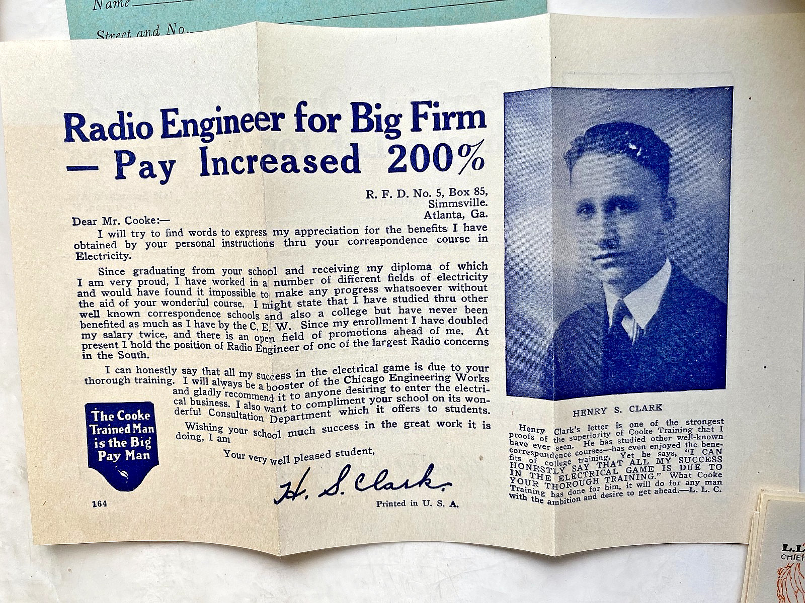 1925 Chicago Engineering Works Electrical Engineer Mail Course Sales Literature