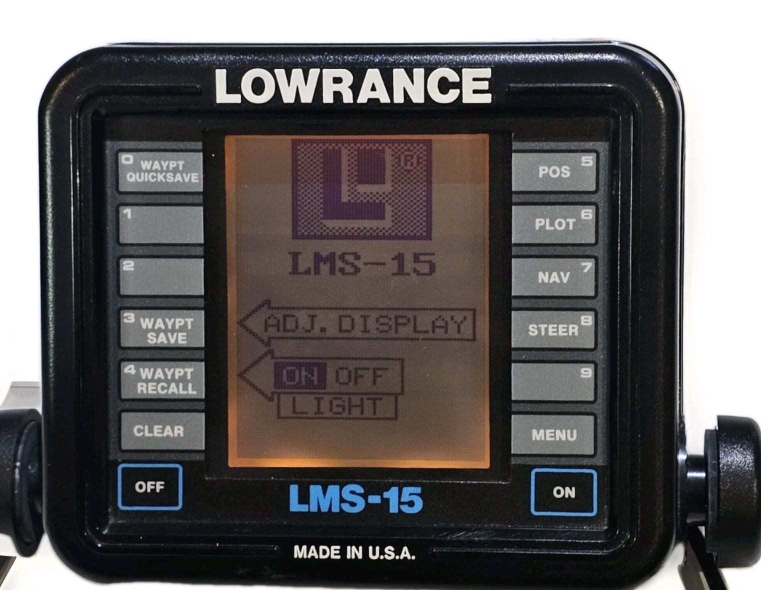 Lowrance LMS-15 GPS Depth Finder Sonar  HEAD UNIT 30 DAY WARRANTY LMS 15