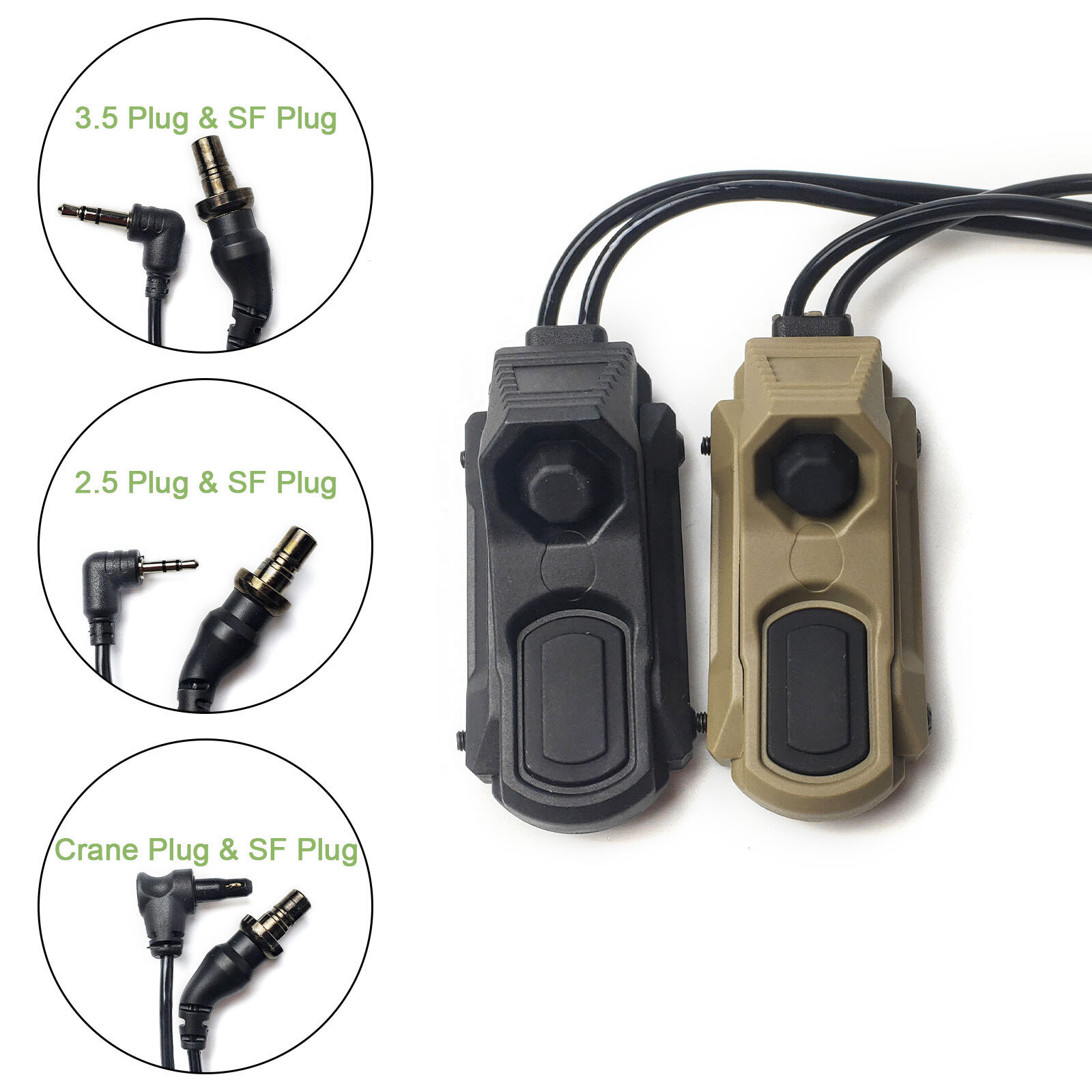 SOTAC Tactical Remote Pressure Switch Plug For PEQ 15 DBAL Laser M600 M300 Light