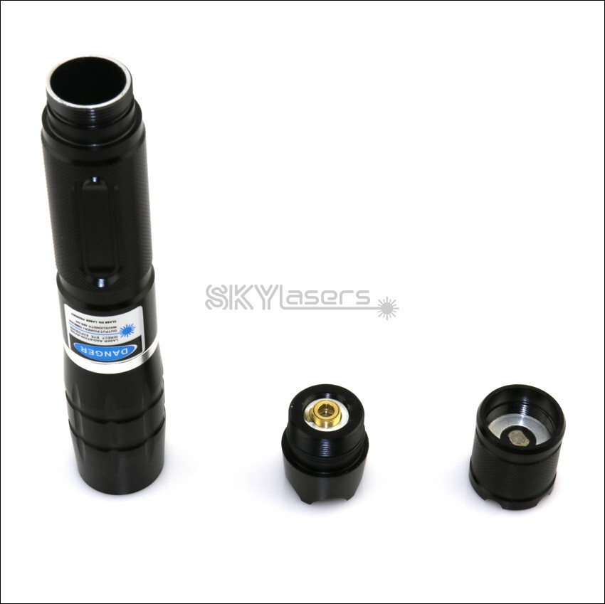 1mw Adjustable Focus 450nm Blue Laser pointer Pen Visible Beam Light USA
