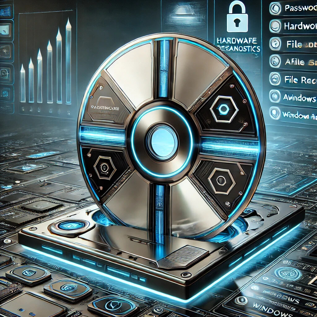 Bootable 2025 Computer Tech Tools DVD - Reset Password, Data Recover, Antivirus