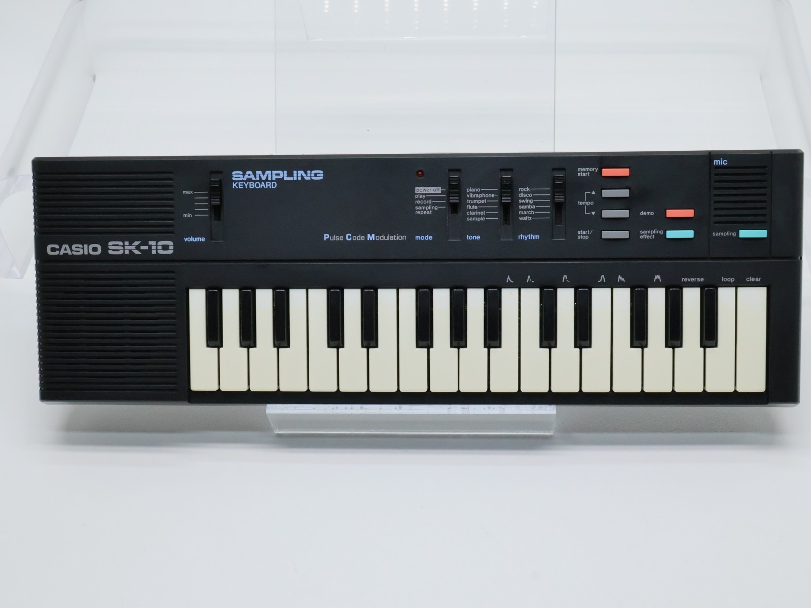 RARE Casio SK-10 Sampling Keyboard 32 Mini-Keys W/Case & Manual - Tested, CLEAN!