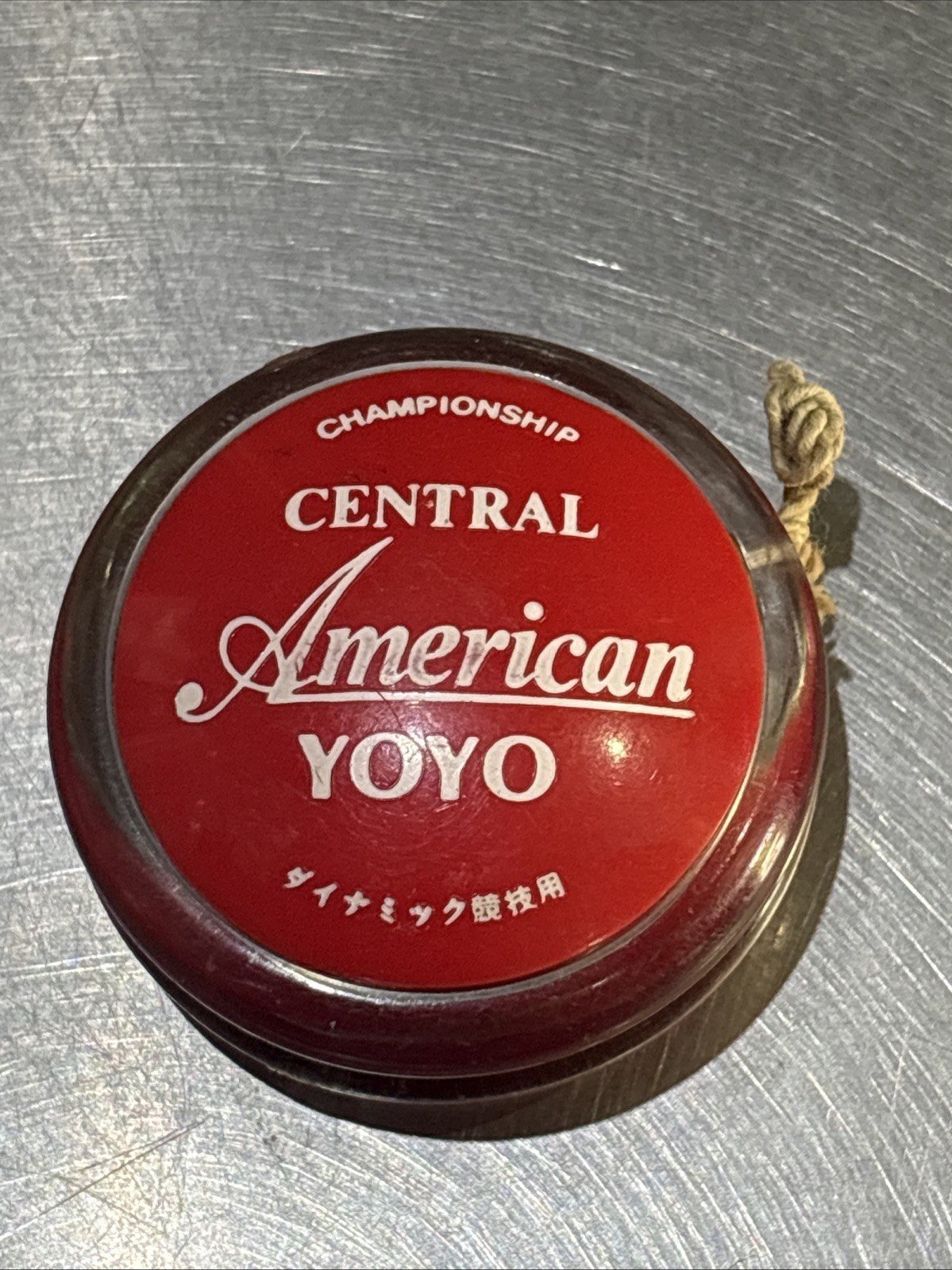 Central American Yo-Yo  Championship Caterpillar Japan Vintage Working Red