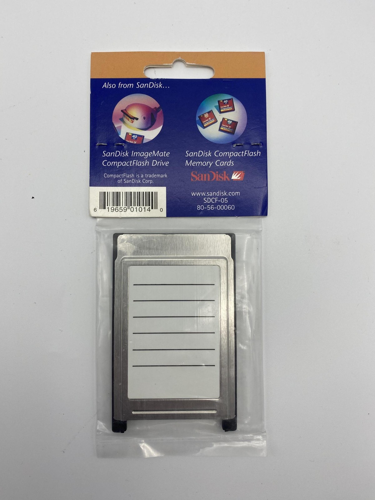 Sandisk PC Card Adapter PCMCIA for CompactFlash Type I Memory Cards (SDCF-05)