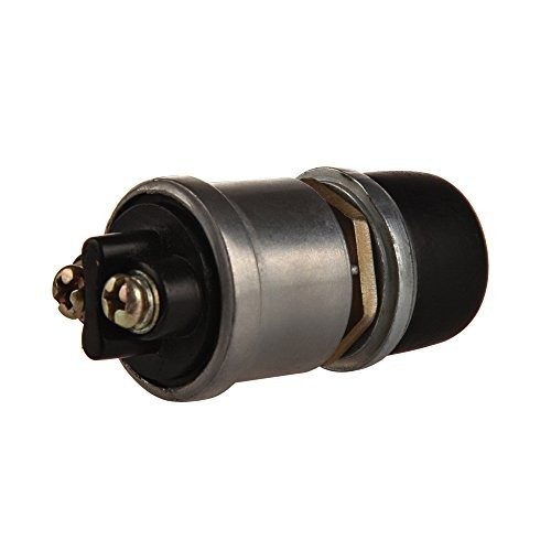 12V 20A Horn Button Push Starter Switch Weatherproof Rubber Cover and 2