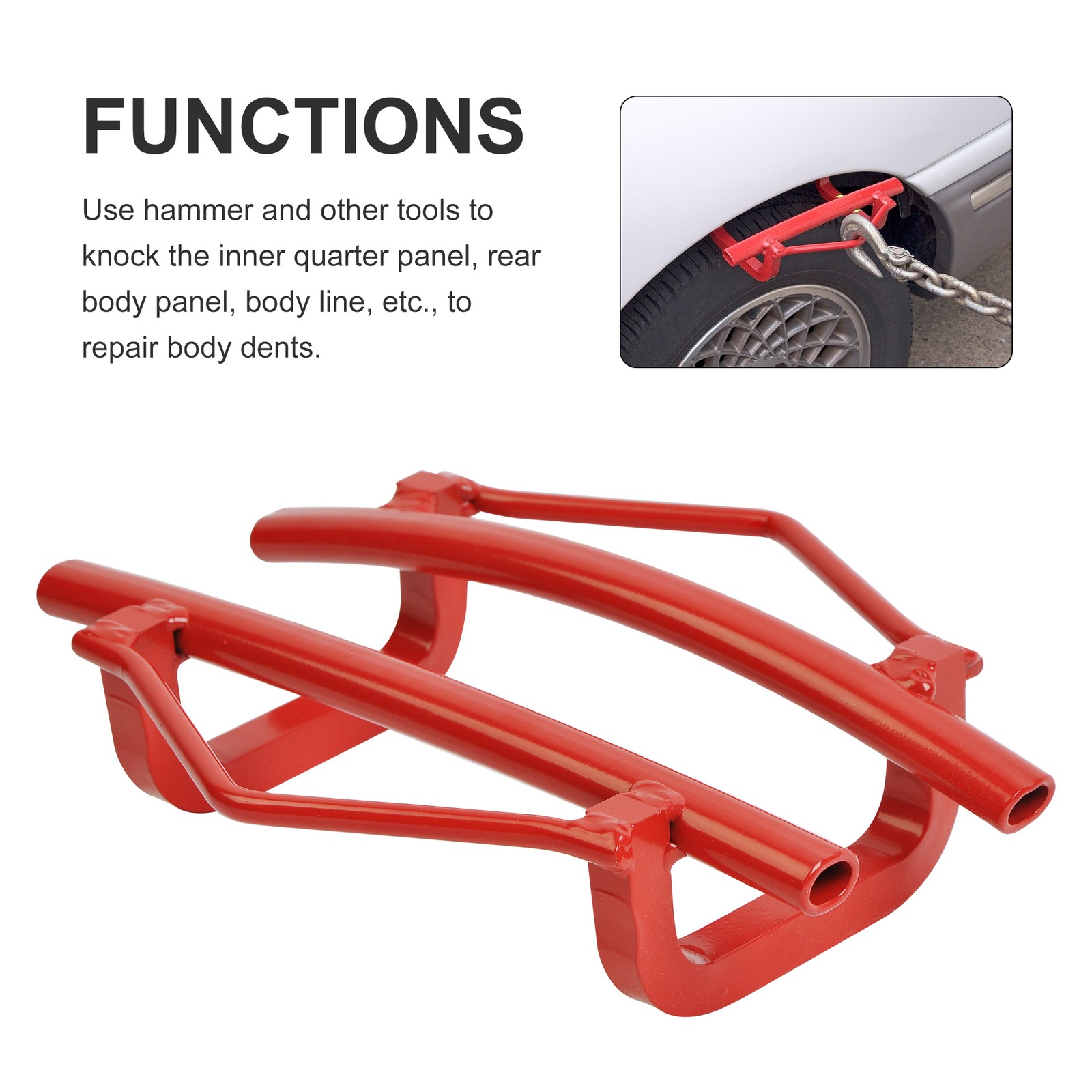 Quarter Panel Puller - Wheel Frame Dent Car Bodywork Auto Collision Repair Tool