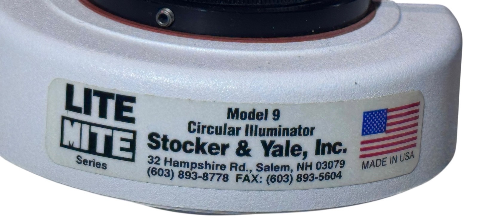Stocker & Yale Model 9 Lite Mite Circular Illuminator With Power Supply -Great