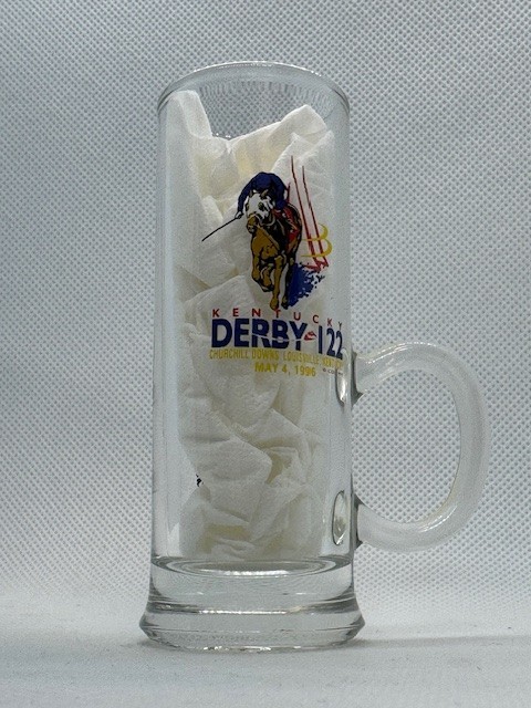 KY Derby 122 Tall Shooter With Handle With Furlong Marks Churchill Downs 1996