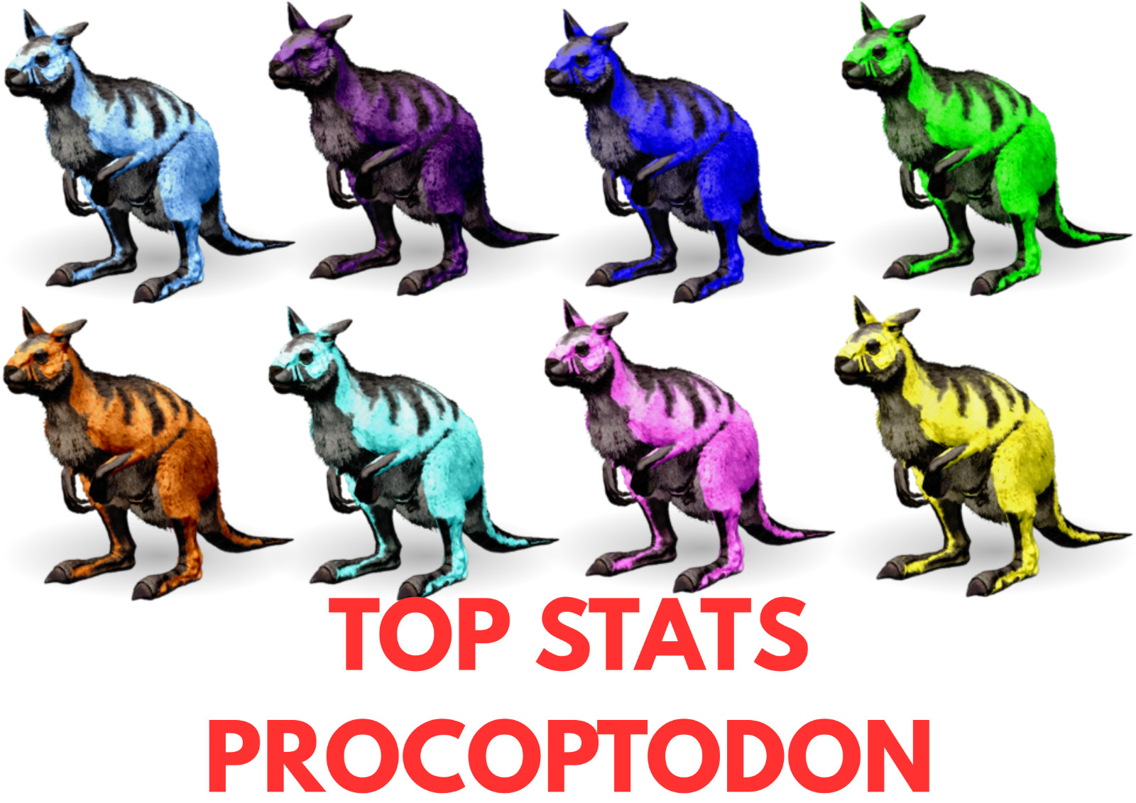 Procoptodon 2750 WEIGHT Clone TOP STAT Ark Survival Ascended Official PVE