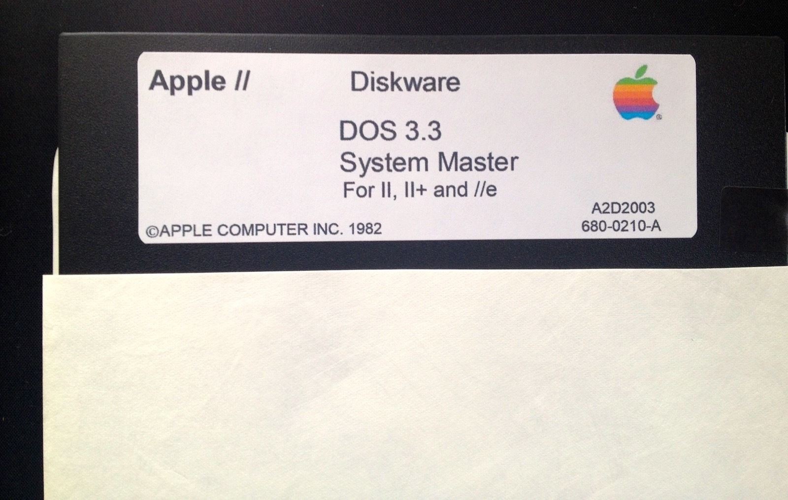 DOS 3.3 + Pro DOS 1.0 / 2 Disk Set / Apple II, IIe, IIc, & IIgs Computers