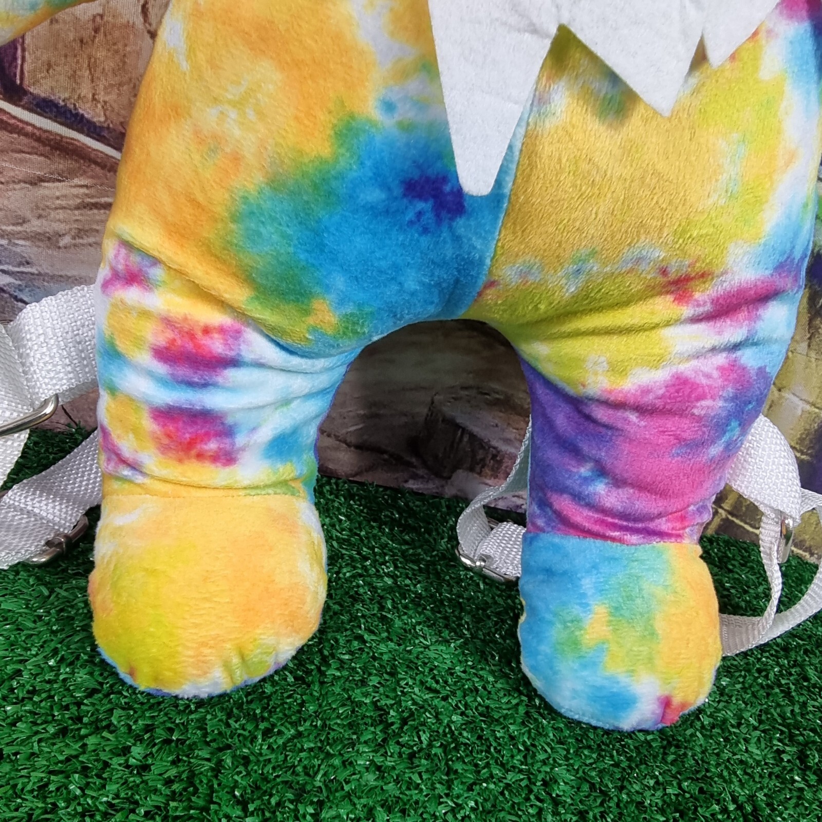 Grateful Dead Bear Tie Dye Backpack 16” Tall, Adjustable Straps New (B7)