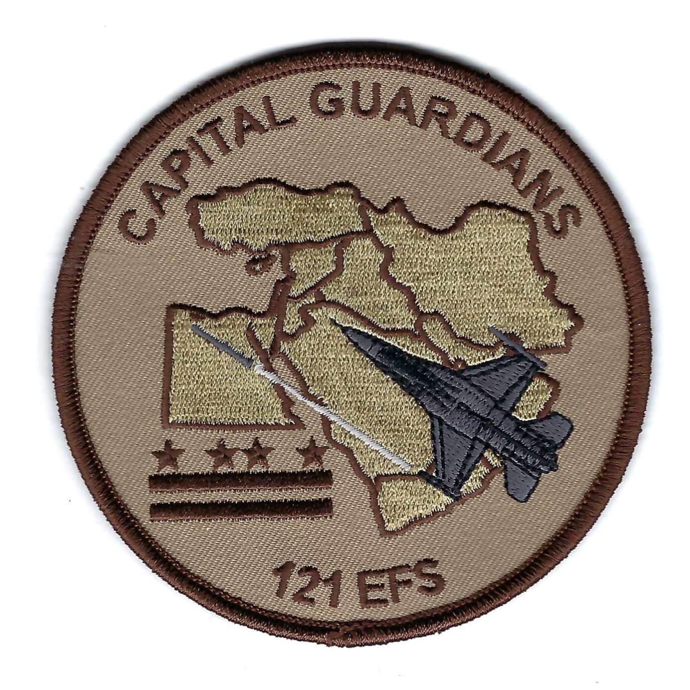 121st  EXPEDITIONARY FIGHTER SQUADRON "CAPITAL GUARDIANS" 'OIR 2024' patch