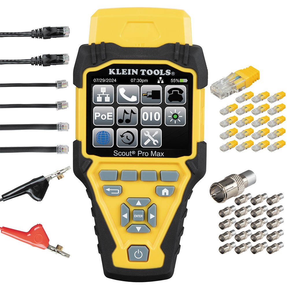 Klein Tools VDV501770 Scout Pro Max Network Cable Tester w/ Remote Set