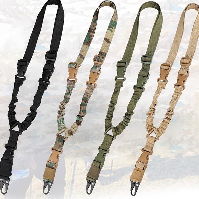 2-Pack Heavy Duty Tactic al Single Point Sling with Quick Detach QD Swivels+/#