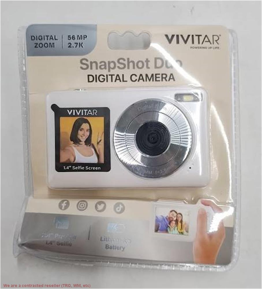Vivitar SnapShot Duo Digital Camera - White SEE DETAILS