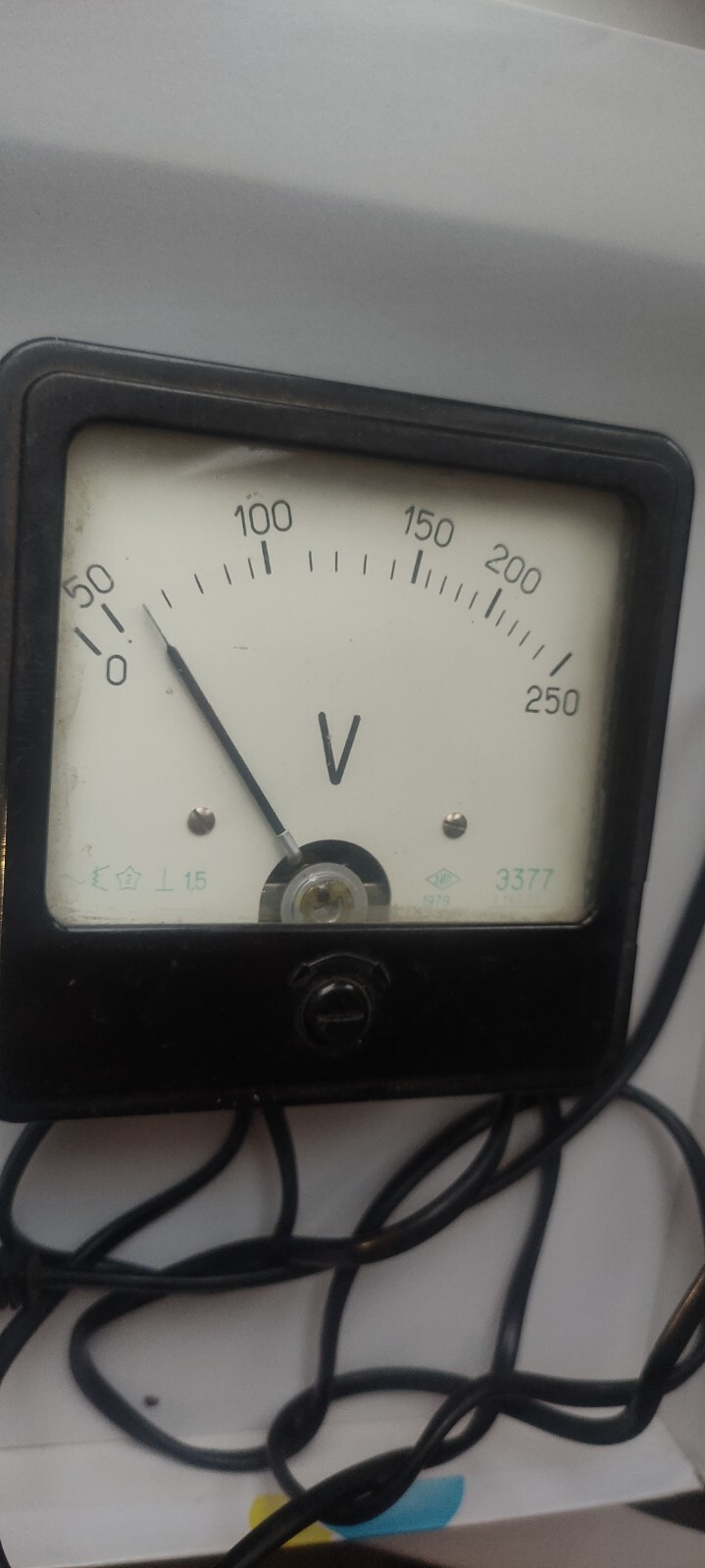 vintage Device measuring network voltage Voltmeter 1979 USSR, working gp625