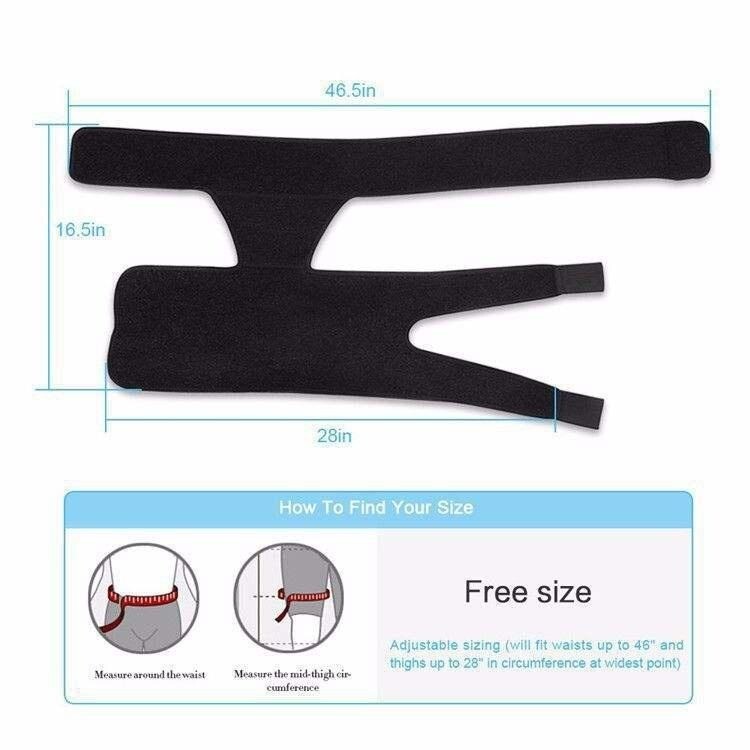 Thigh Compression Wrap, Adjustable Hip Joint Support Sciatic Nerve Brace