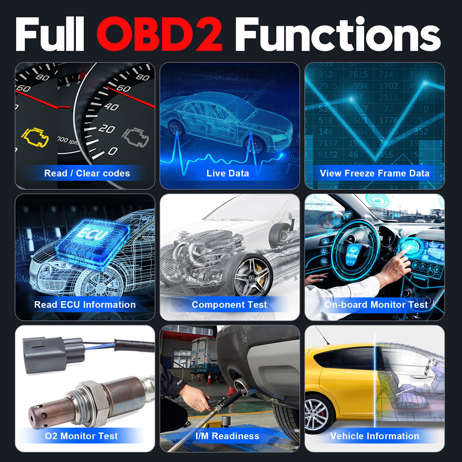 USED XTOOL X100PAD S OBD2 Car Diagnostic All Systems Diagnostic IMMO Coding Tool