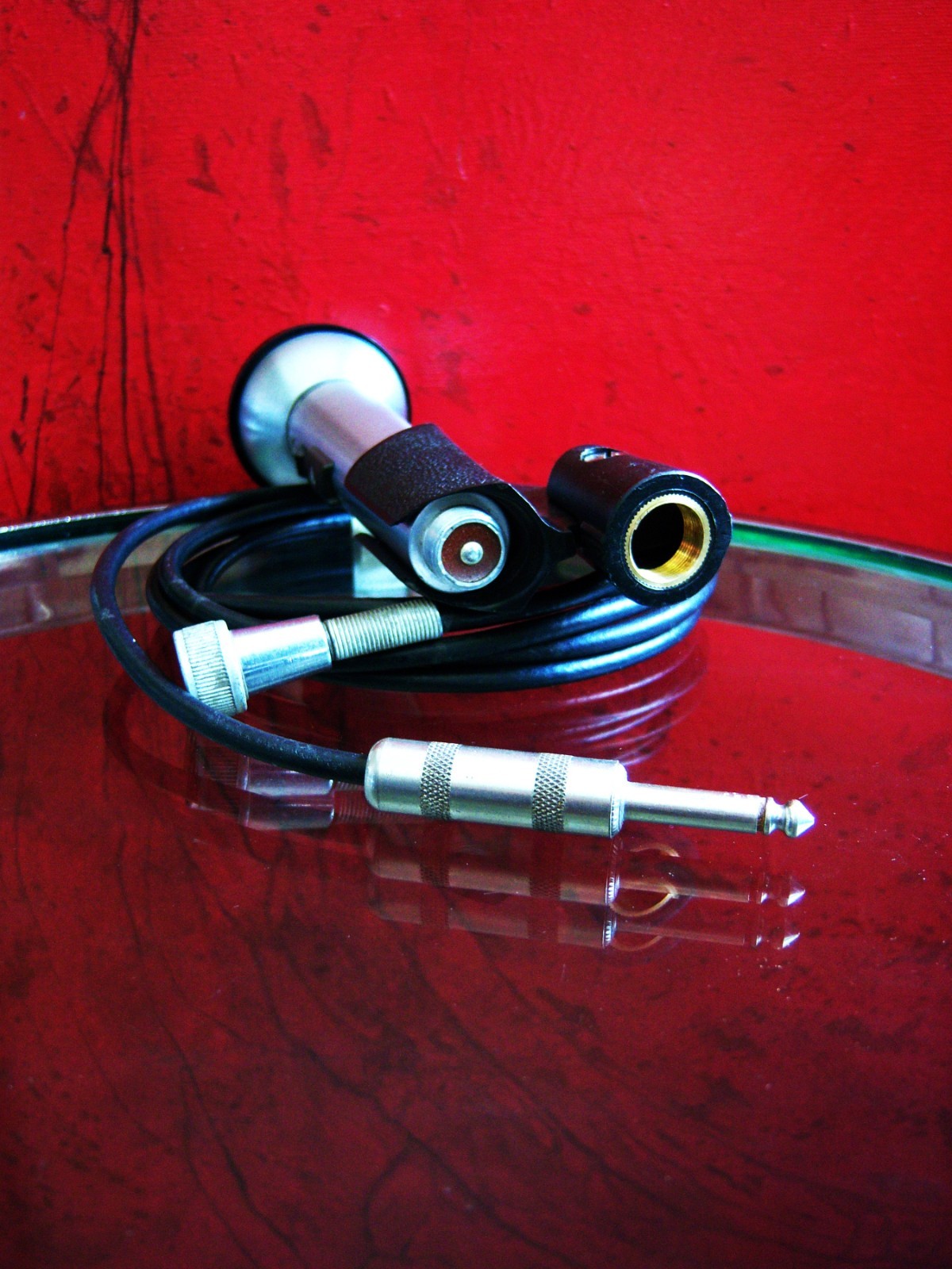 Vintage 1970's Shure 533SA dynamic microphone harp mic Hi Z w accessories # 16