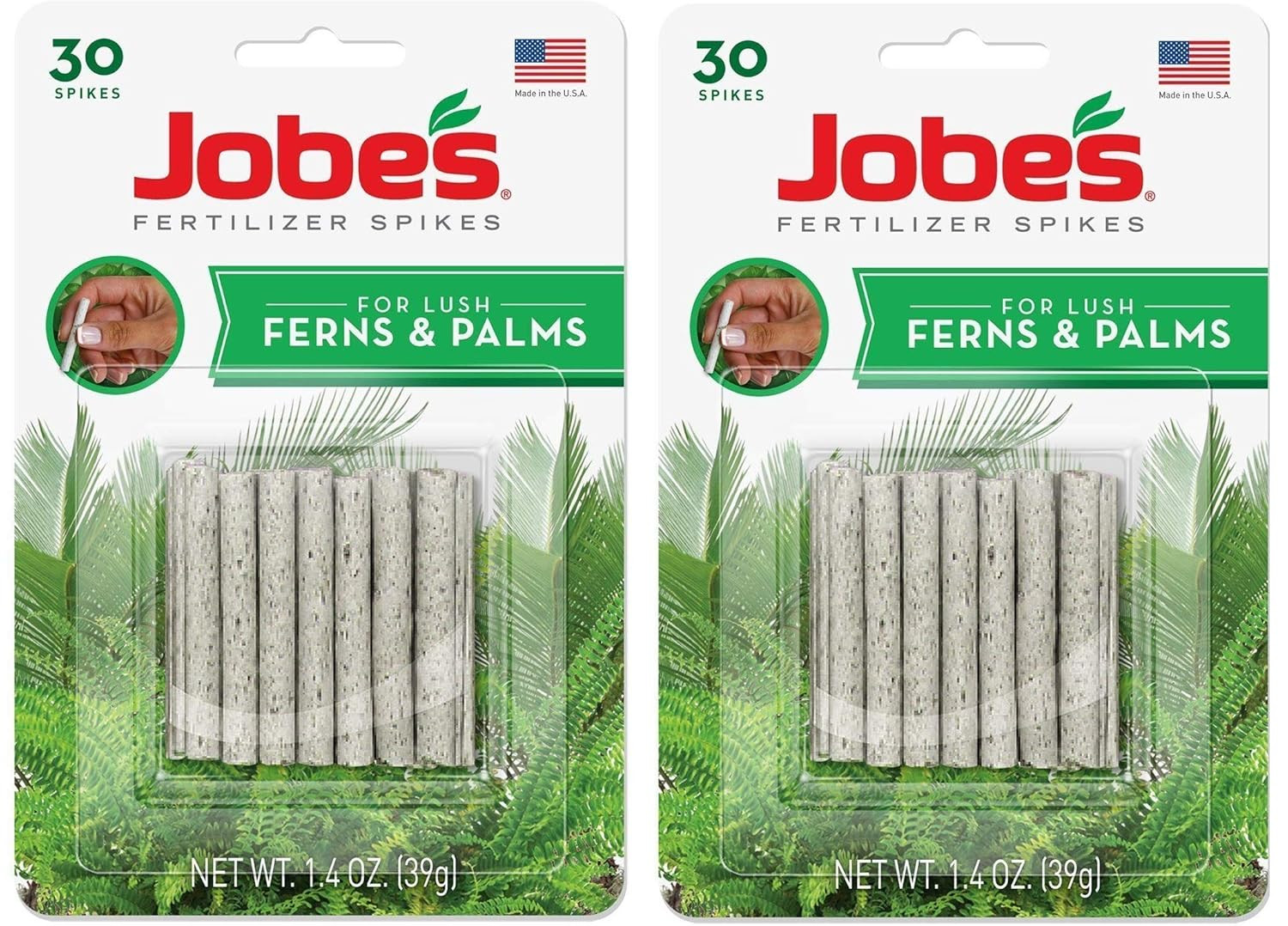 Jobe'S Fern & Palm Indoor Fertilizer Food Spikes - 2 Packs of 30-Pack 5101