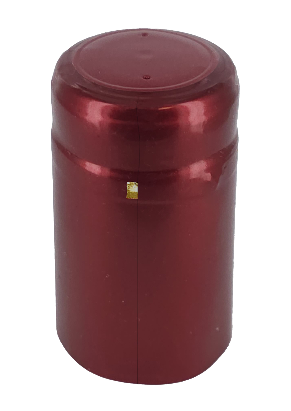 PVC Heat Shrink Capsules W/Tear Tabs-60 Count(Metallic Solid Ruby Red)