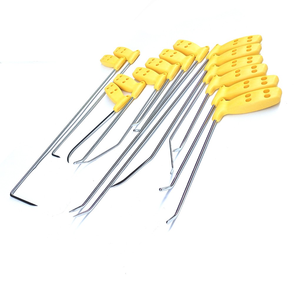 14PCS Dent Repair Rods,Hook Tools, Push,Paintless Dent Repair Tool Kit