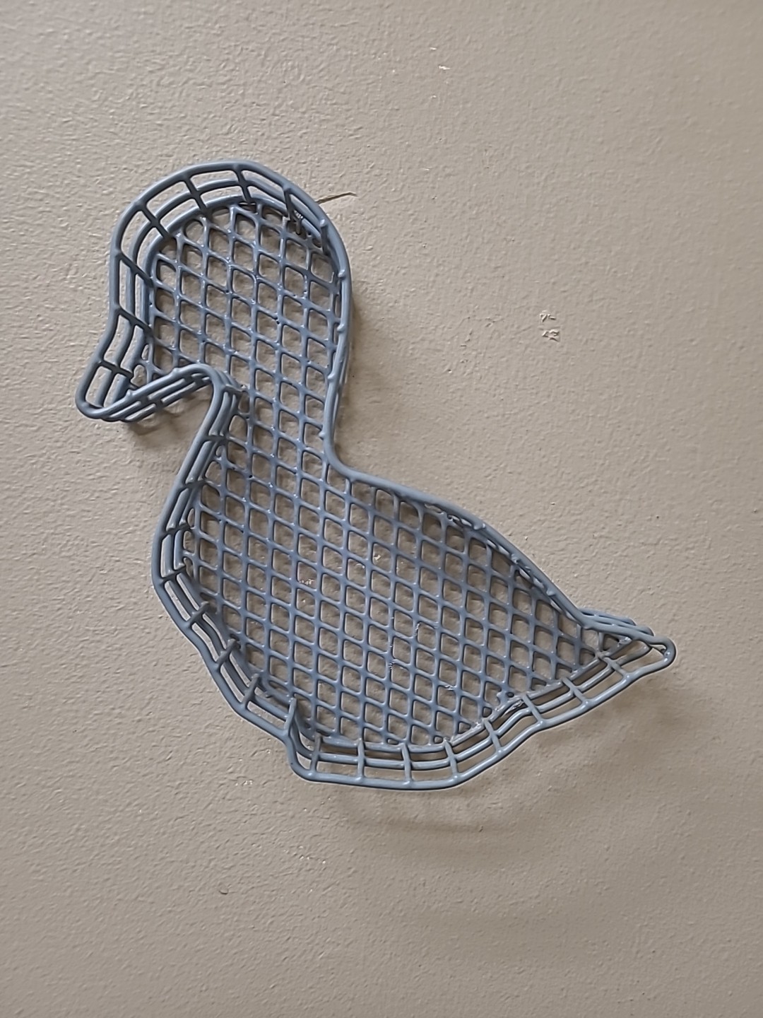 Duck Shaped Wire Basket Can Hang On Wall