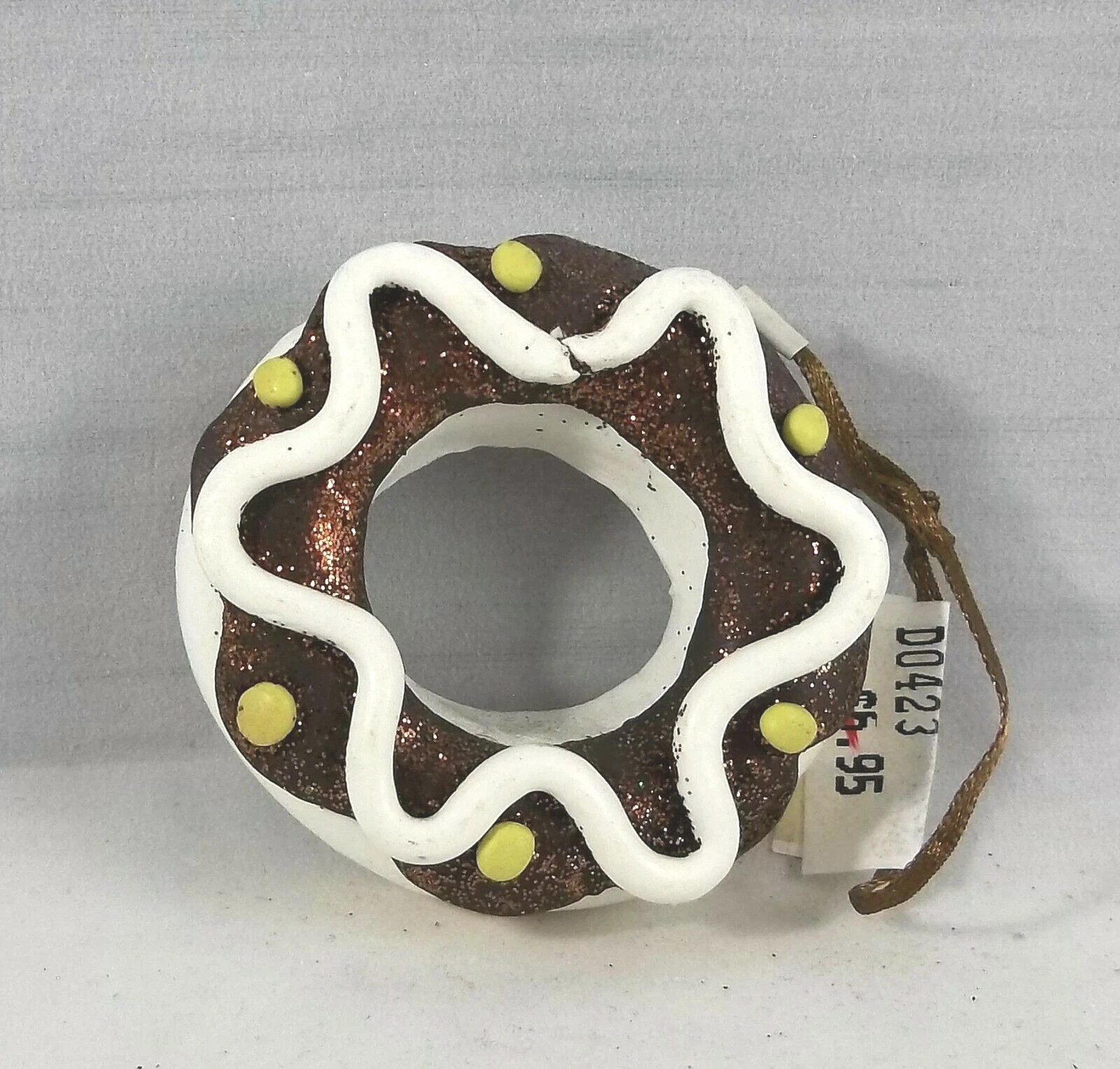 Donut Decorated Resin Christmas Ornament Holiday Doughnut New
