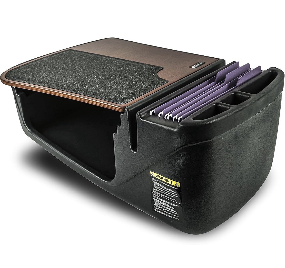 Car Desk Mahogany AutoExec Vehicle Workstation Efficiency GripMaster