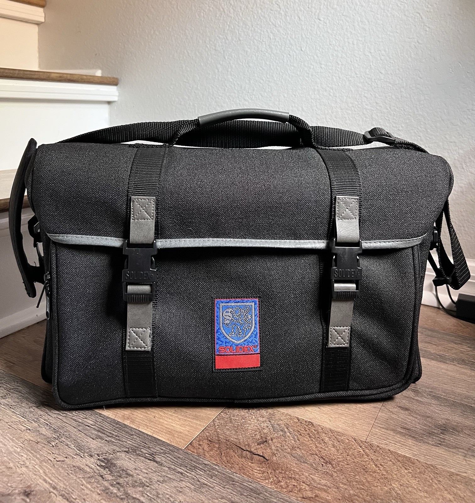 Vintage Solidex Multi-Compartment Audio Equipment Bag w/ Removable Strap