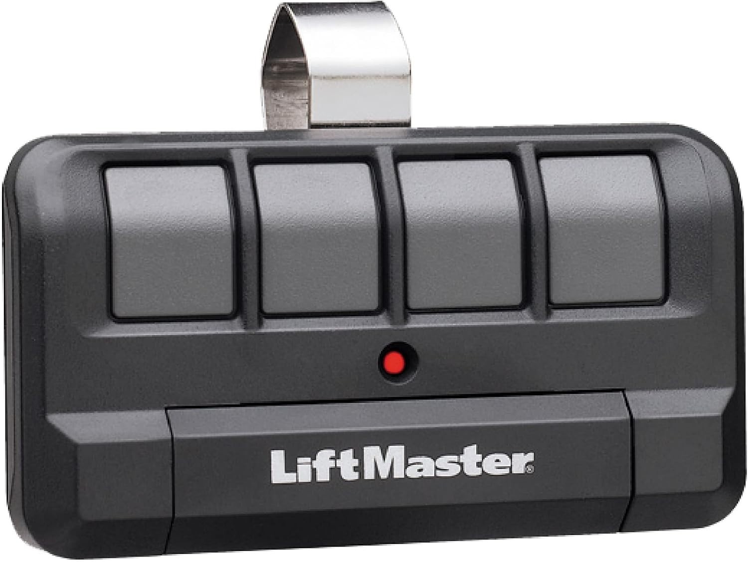 MyQ-Compatible 4-Button Garage Door Remote with Visor Clip - Security+ System