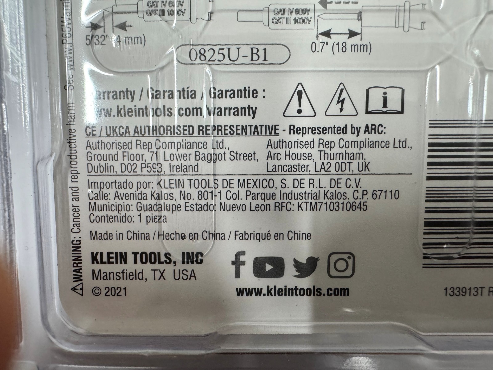 Klein Tools 69410 Replacement Test Lead Set