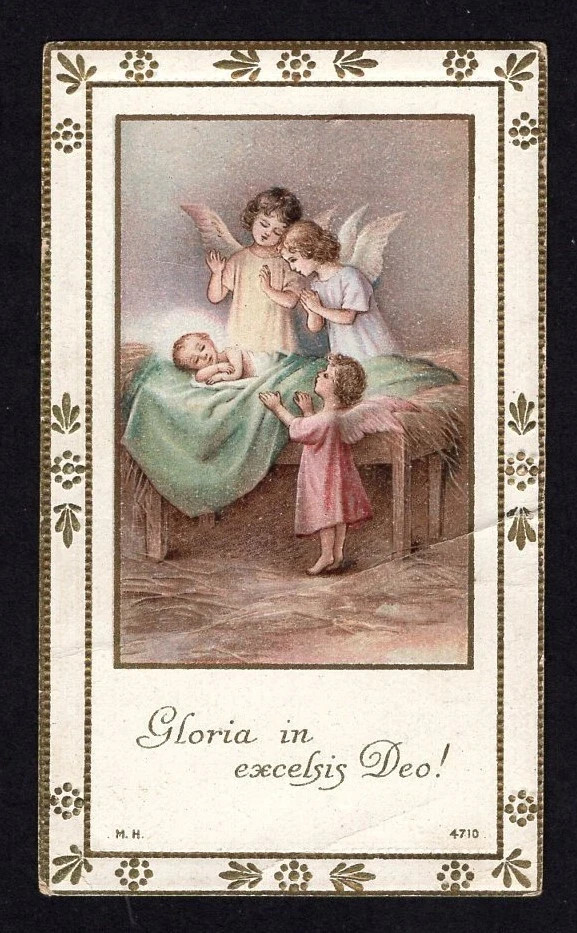 Holy card antique de Jesus Niño santino image pieuses estampa