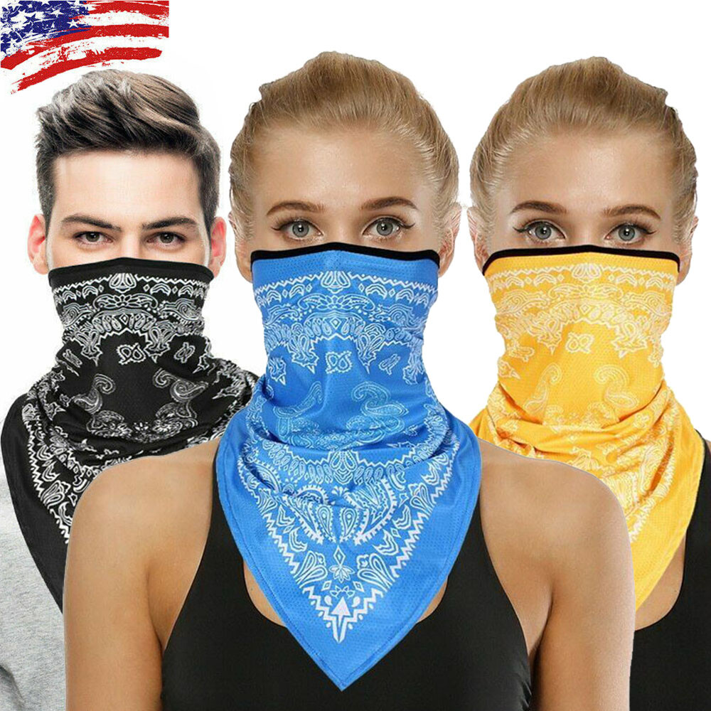 Motorcycle Face Mask Balaclava Scarf Bandana Neck Gaiter Headwear Mouth Cover US