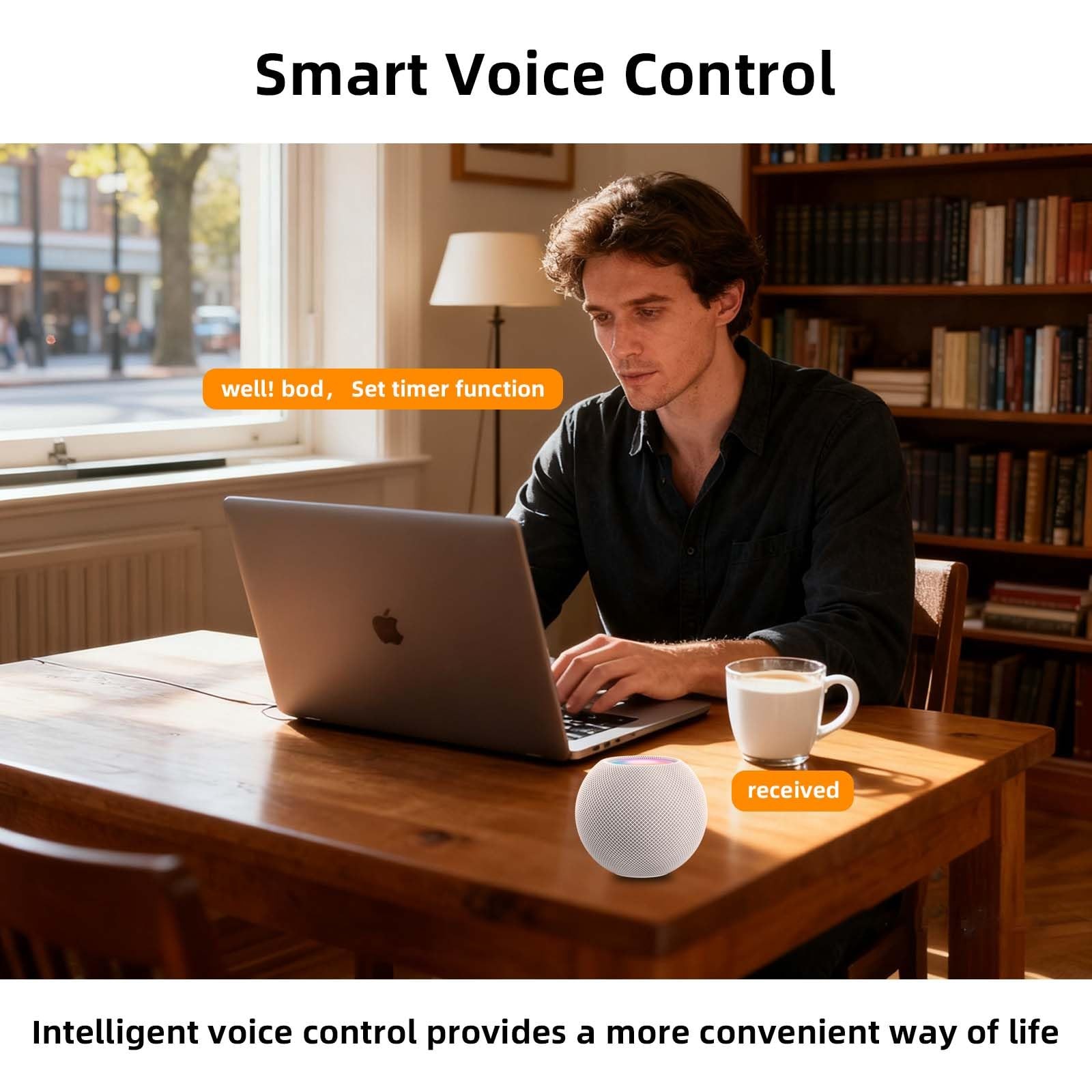 Matter Over Thread Plug, App and Voice Control Mini Outlet 15A/1800W (1)