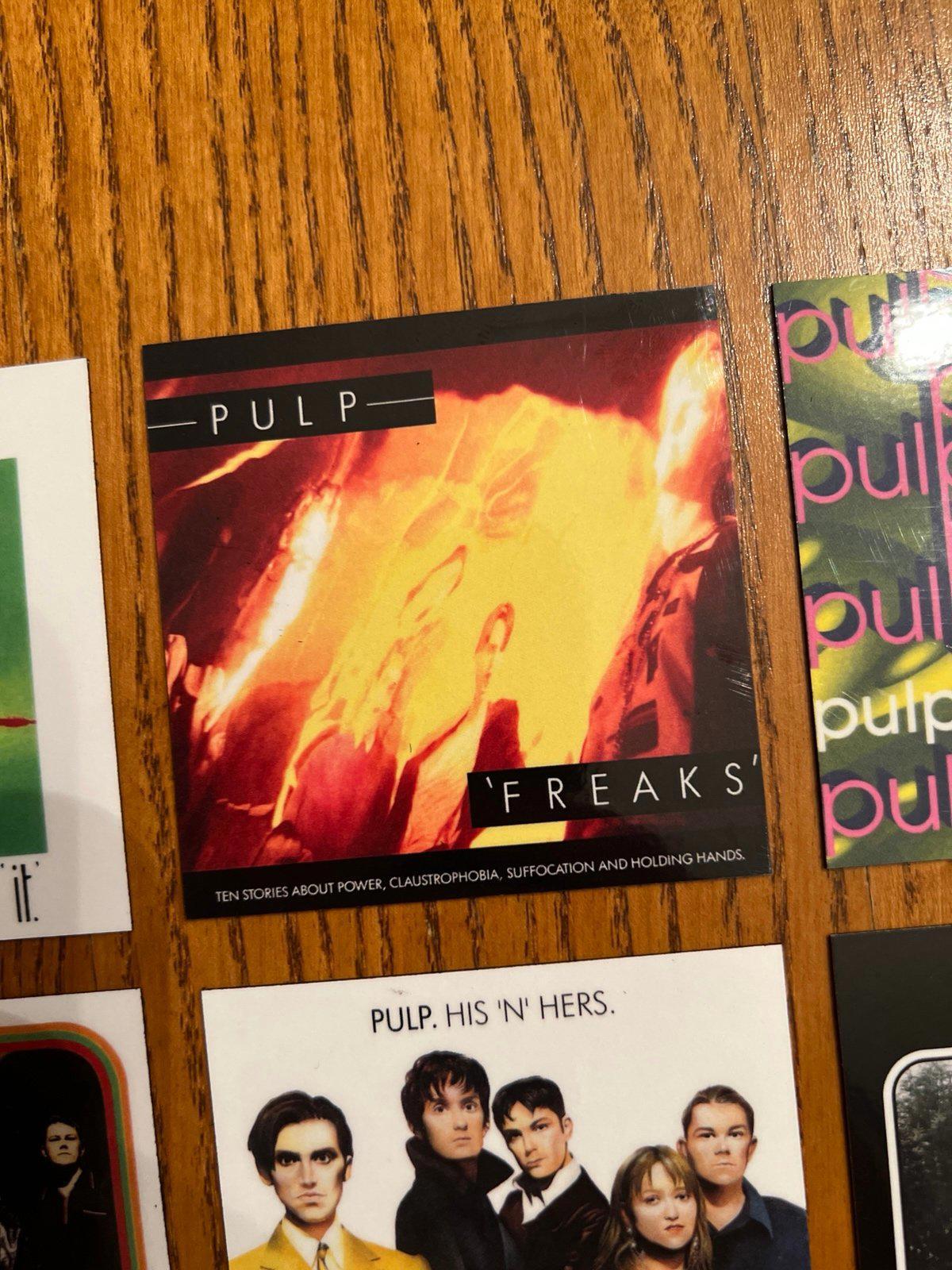 Pulp fridge magnets