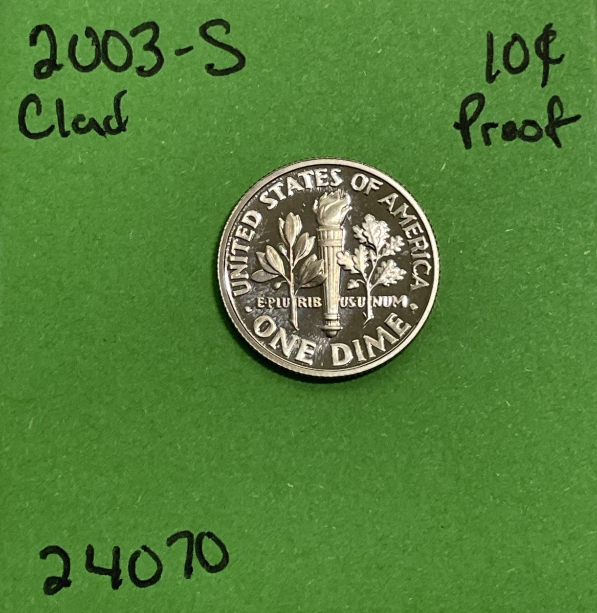 2003 S Roosevelt Dime 10c Gem DCam Proof CN-Clad
