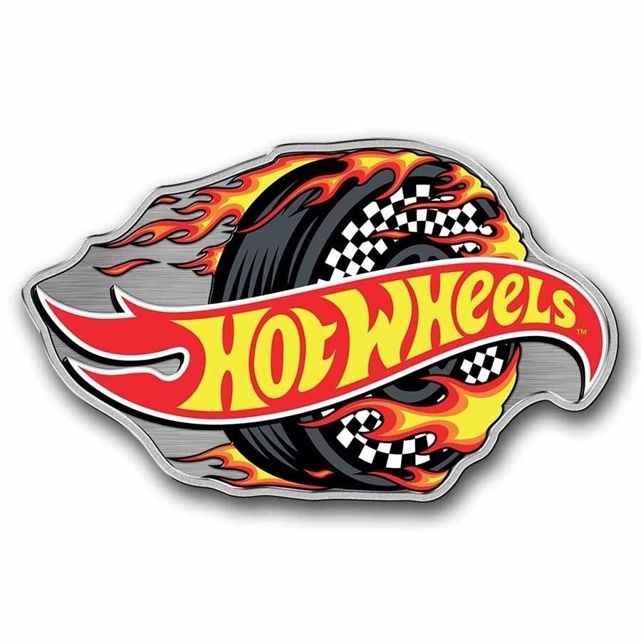 2025 PAMP 1 oz Silver- Hot Wheels™ Shaped & Colorized Coin