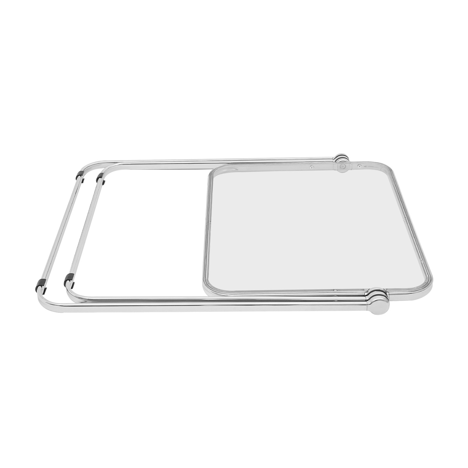 Clear Folding Table Portable Home Office Small Computer Desk Indoor Side Table