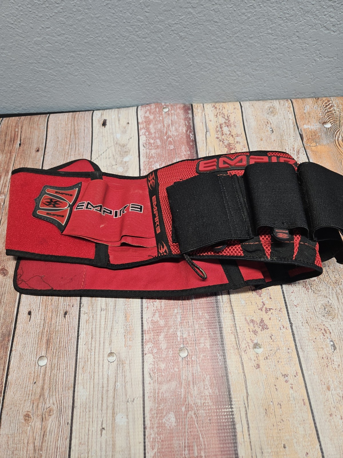 Paintball Empire Vertical Pod Harness Belt With Red Black Adjustable S/M