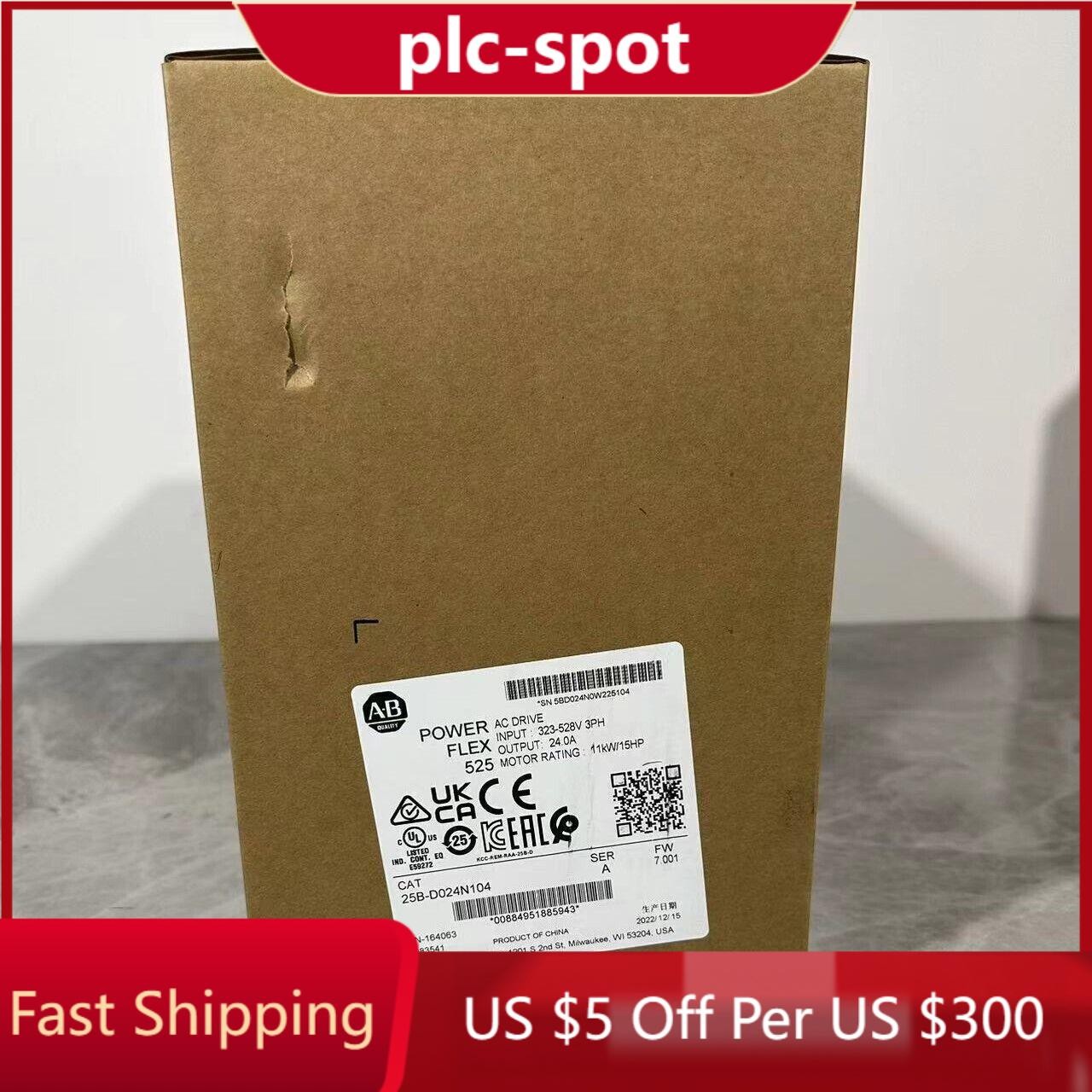 AB 25B-D024N104 PowerFlex 525 AC drive 25BD024N104 NEW IN BOX US Free Tax