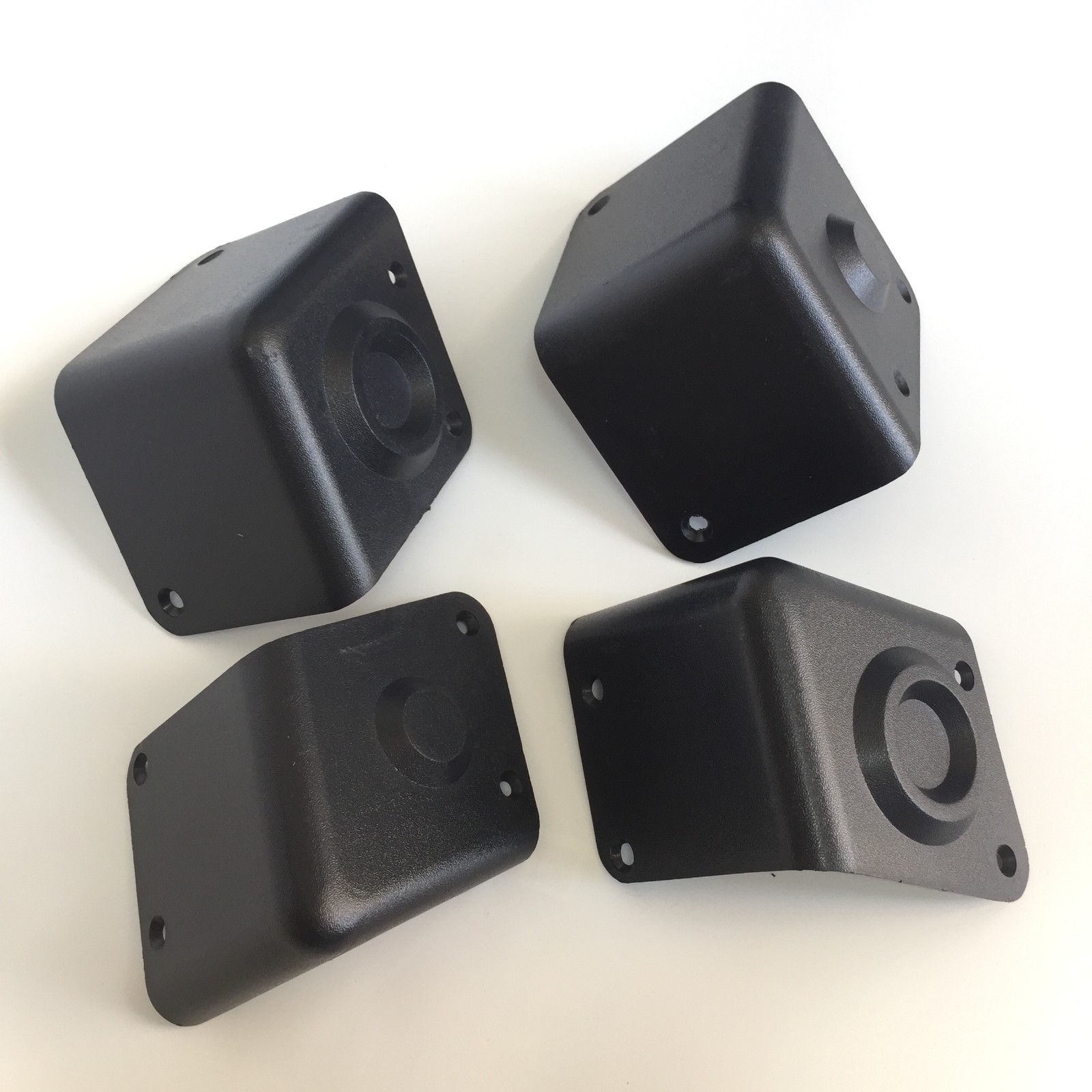 Set/4 Plastic Tapered Speaker Box Corners For JBL MR838 MR818 MR826 Cabinet Blk