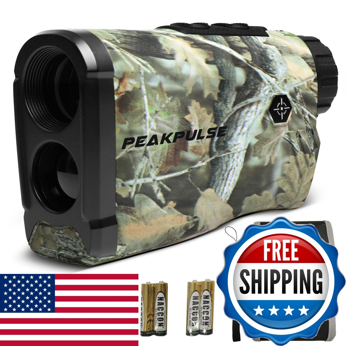 PEAKPULSE Hunting Range Finder 1400 Yards 6X Angle Height Vibration Tree Stand