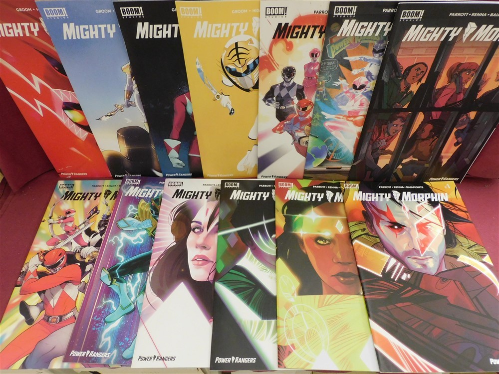 MIGHTY MORPHIN 1 3 5 7 9 11 12 13 16 17 18 19 20 F BOOM COMIC LOT MONTES 2020 NM