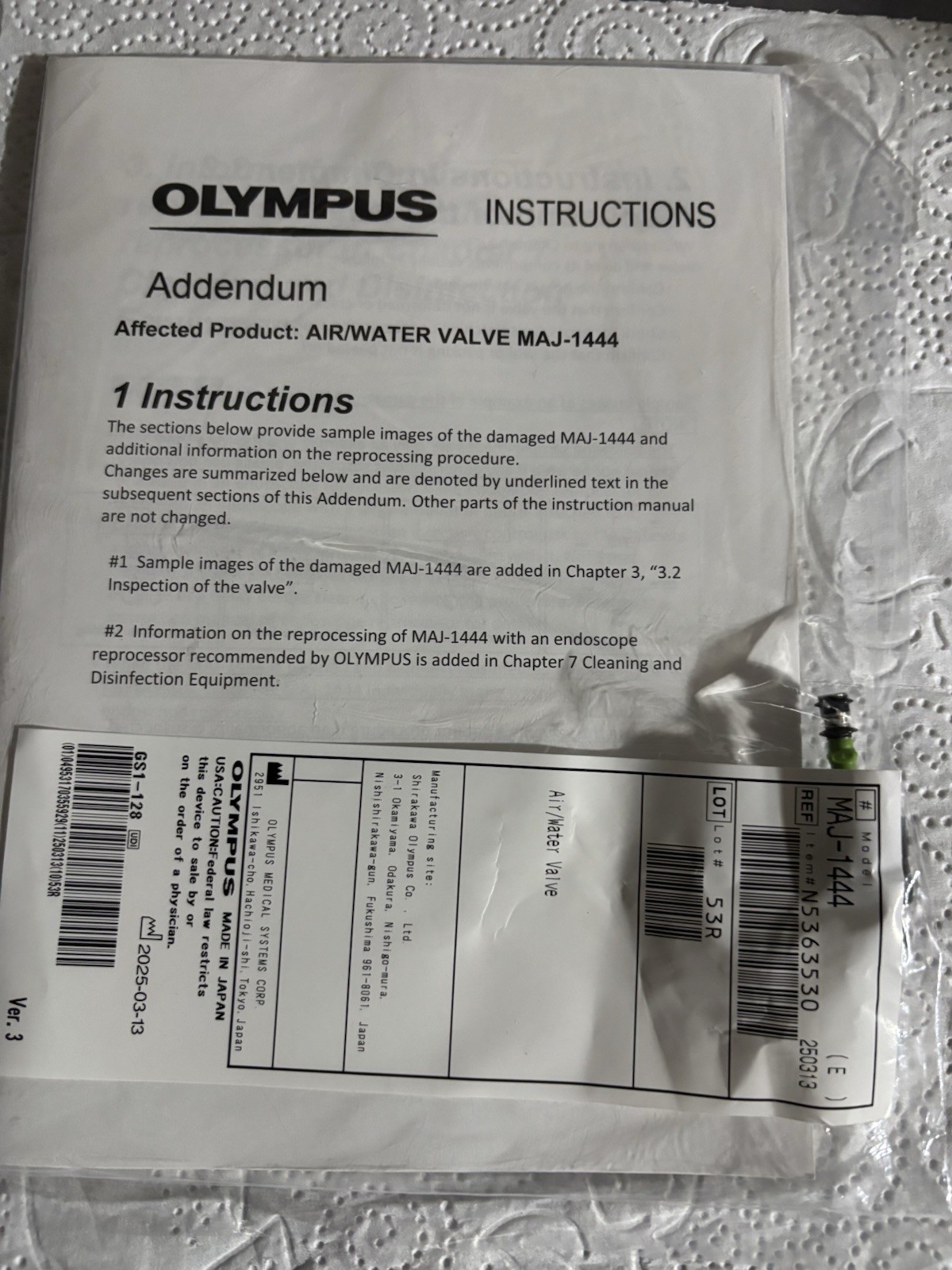 1PC For Olympus MAJ-1444 Button