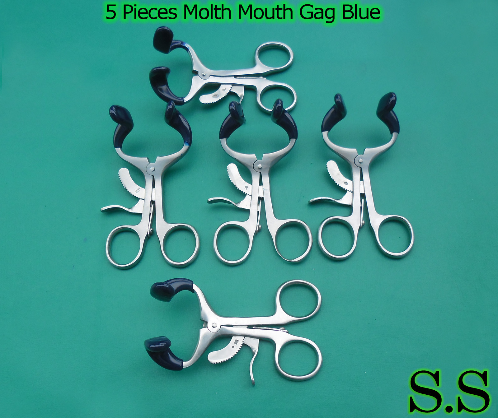 5 Molt Mouth Gag Blue 4.5" Dental Surgical Instruments