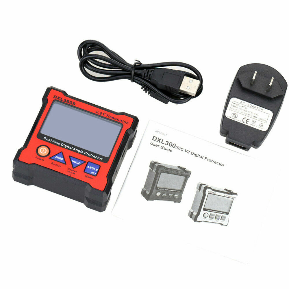 DXL360S Dual Digital Angle Protractor Digital Display Level Gauge 240V K7R5