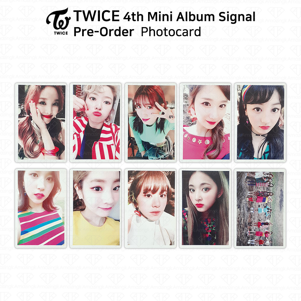 TWICE 4th Album Signal PreOrder Photocard Sana Mina Nayeon Chaeyoung  KPOP K-POP