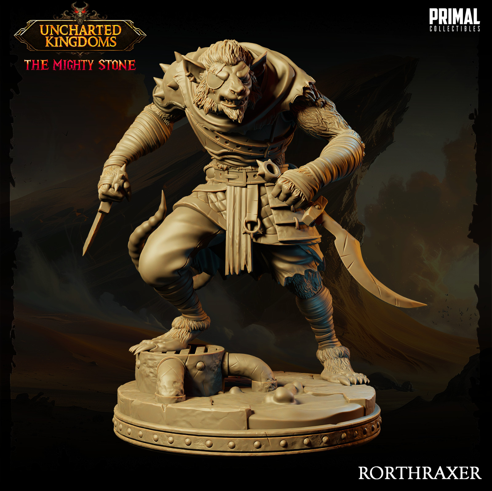 D&D Wererat Mini 32mm Scale TTRPG
