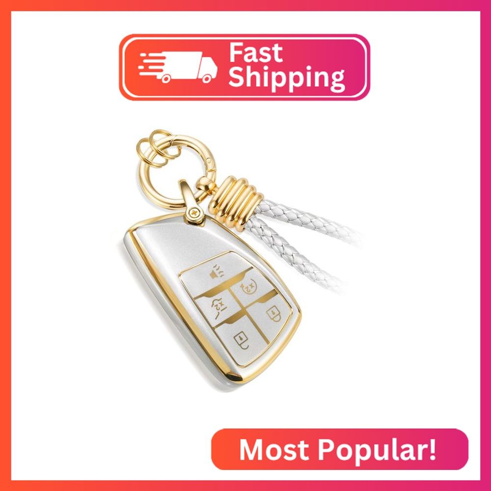 CTRINEWS for Buick Key Fob Cover with Upgraded Anti-lost Luxury Keychains, Fashi